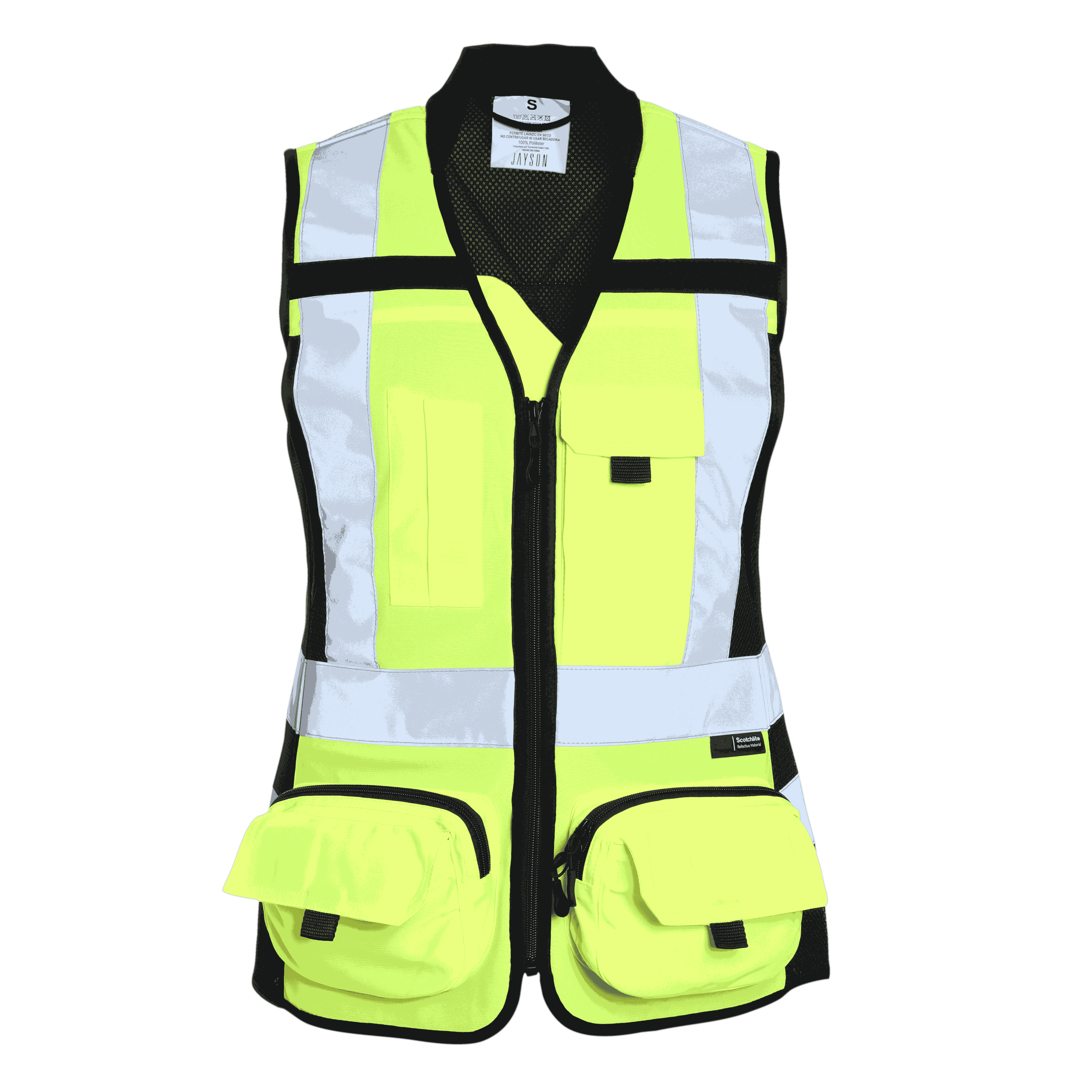 Chaleco Geologo Minero Alta Visibilidad Mujer
