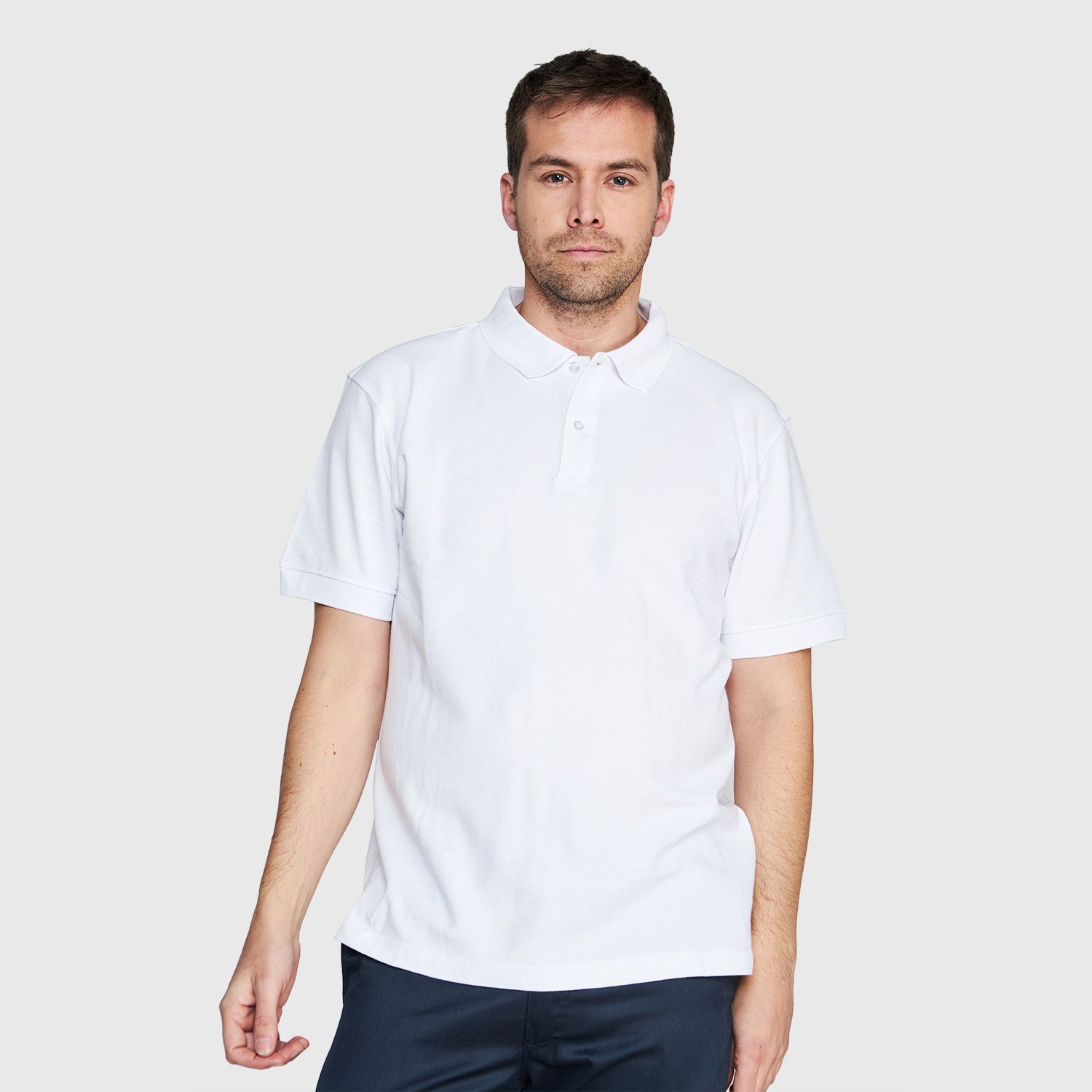 Polera Pique Hombre 80/20 M/C