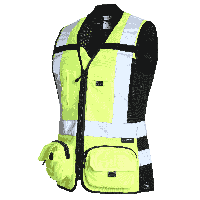 Chaleco Geologo Minero Alta Visibilidad Mujer
